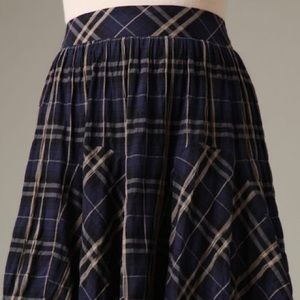 Free People plaid skirt